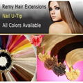 Cheap hair keratin hair extension/pre-bonded hair extension 1