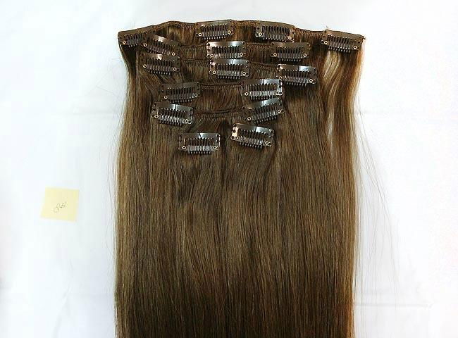   New Arrived Grade AAAA clip in human hair extension  2