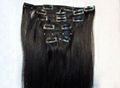   New Arrived Grade AAAA clip in human hair extension  3