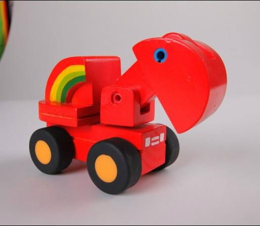 Road roller car wooden children toys gifts 2