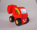 Road roller car wooden children toys gifts 3