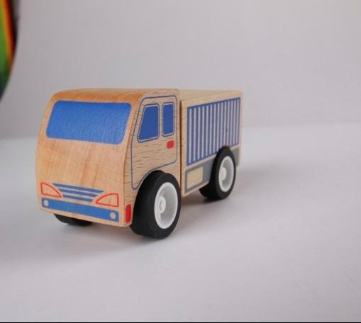 Road roller car wooden children toys gifts 5