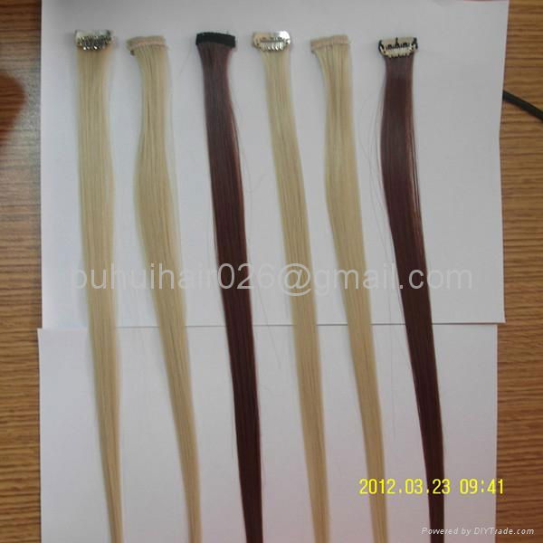 Chinese remi human hair clip in  hair extension 5