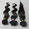 20"  100% remy human hair weft extension  3