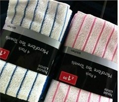 100% microfiber polyester soft Kitchen tea towels best selling in Europe