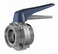 Stainless steel sanitary butterfly valve 4