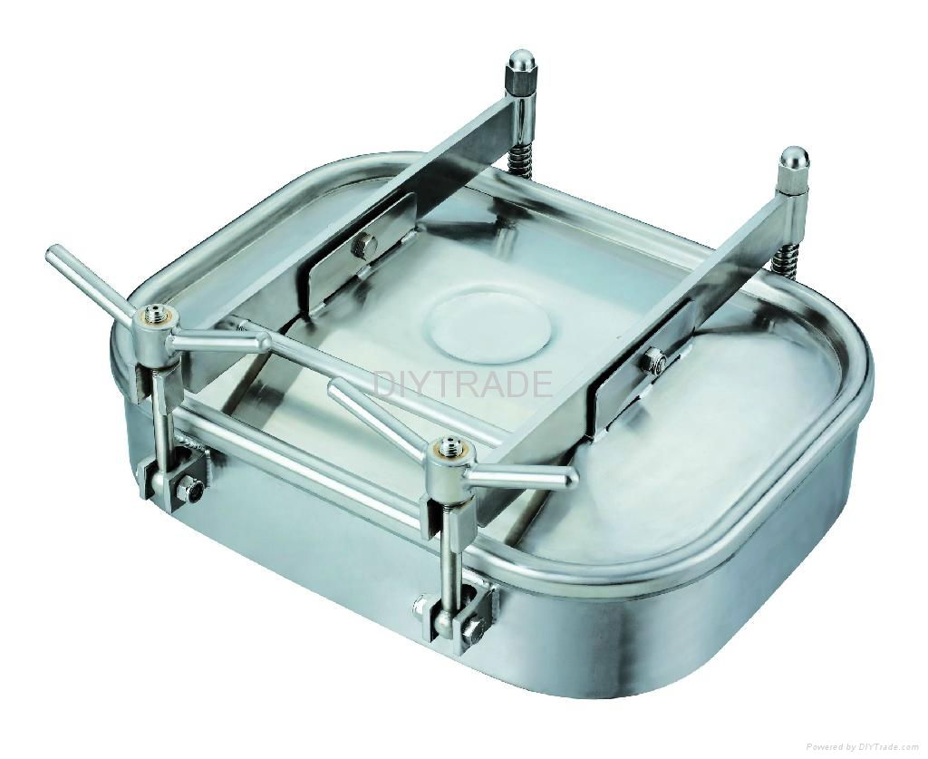 Stainless steel sanitary manhole cover 4