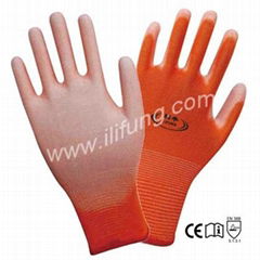 13G Polyester/Nylon Shell  PU Glove