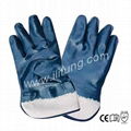 Cotton Jersey Safety Cuff Nitrile Glove 2