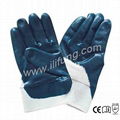 Cotton Jersey Safety Cuff Nitrile Glove 1