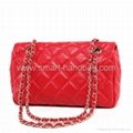 Classic Quilted Shoulder Bag Made in Genuine Sheepskin 2