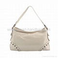 Small Grey PU Shoulder Bag