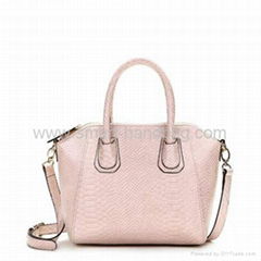 Charming Pink PU Lady Satchel