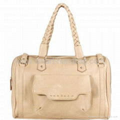 Charming Pink PU Lady Satchel