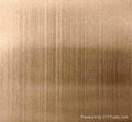 Brushed Stainless Steel Sheet (golden rose)