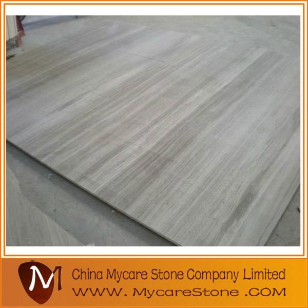 white wood grain marble tiles