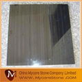 Black wood grain marble tiles