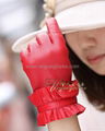 Fashion Lady leather gloves  3