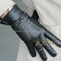 Genuine Leather Screen Touching Gloves 2
