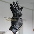 Genuine Leather Screen Touching Gloves 3