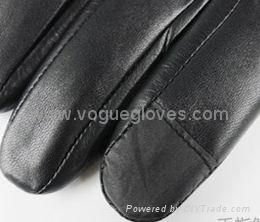 Genuine Leather Screen Touching Gloves 5