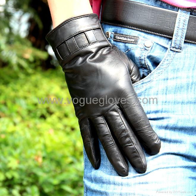 Classic men leather gloves 4