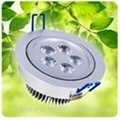 Indoor White Milky Glass High Power Recessed LED Downlighting with Heatsink for  1