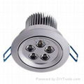 Indoor White Milky Glass High Power Recessed LED Downlighting with Heatsink for  2