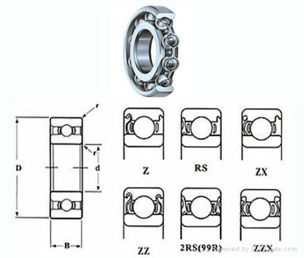 6900 Deep Groove Ball Bearing 3