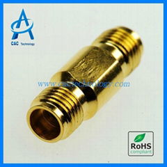 2.4mm female to female adapter 50GHz VSWR 1.30max gold plated A24F24F0G