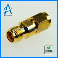 2.4mm male to female adapter 50GHz VSWR 1.30max gold plated A24M24F0G