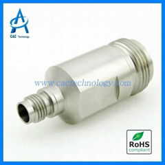 N to 2.4mm adapter female to female stainless steel VSWR 1.15max 18GHz