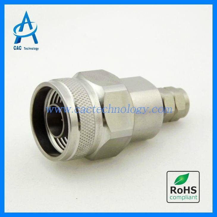 N to 2.4mm adapter male to male stainless steel VSWR 1.15max 18GHz