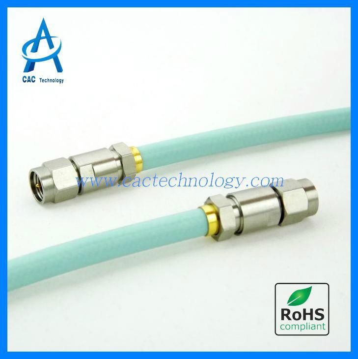 18GHz RF cable assembly extra low loss low VSWR flexible