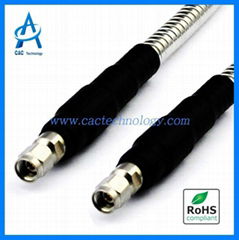 26.5GHz armoured testing RF  cable assembly extra low VSWR flexible