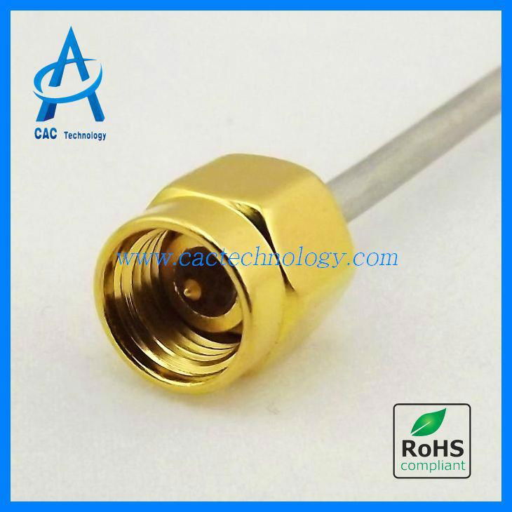 40GHz RF semi-rigid Coaxial Cable Assembly phase stable low loss with 2.92mm 2.4