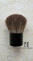 hot sell kabuki brush with brown HJF goat hair 1