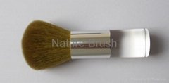 mini size powder brush with BJF goat hair easy to take for traveling