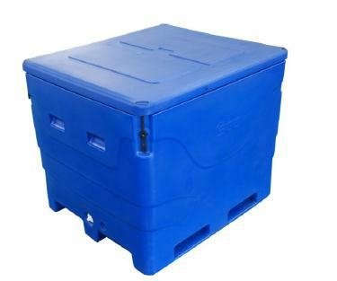 Roto moulded ice case/box,made of food standard LLDPE 2