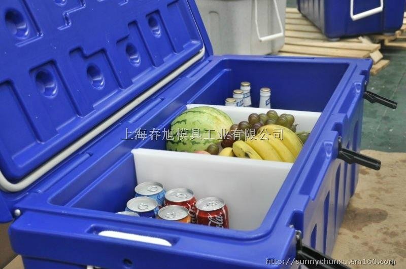 Roto moulded ice case/box,made of food standard LLDPE 5