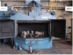 Table shot blasting machine