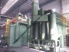 Monorail shot blasting machine