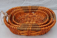 wicker wickerwork plate