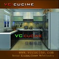 white modern pvc kitchen cabinet 2