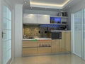 white modern pvc kitchen cabinet 3