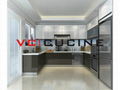 U shape black PVC kitchen furniture (VC-KP-02)