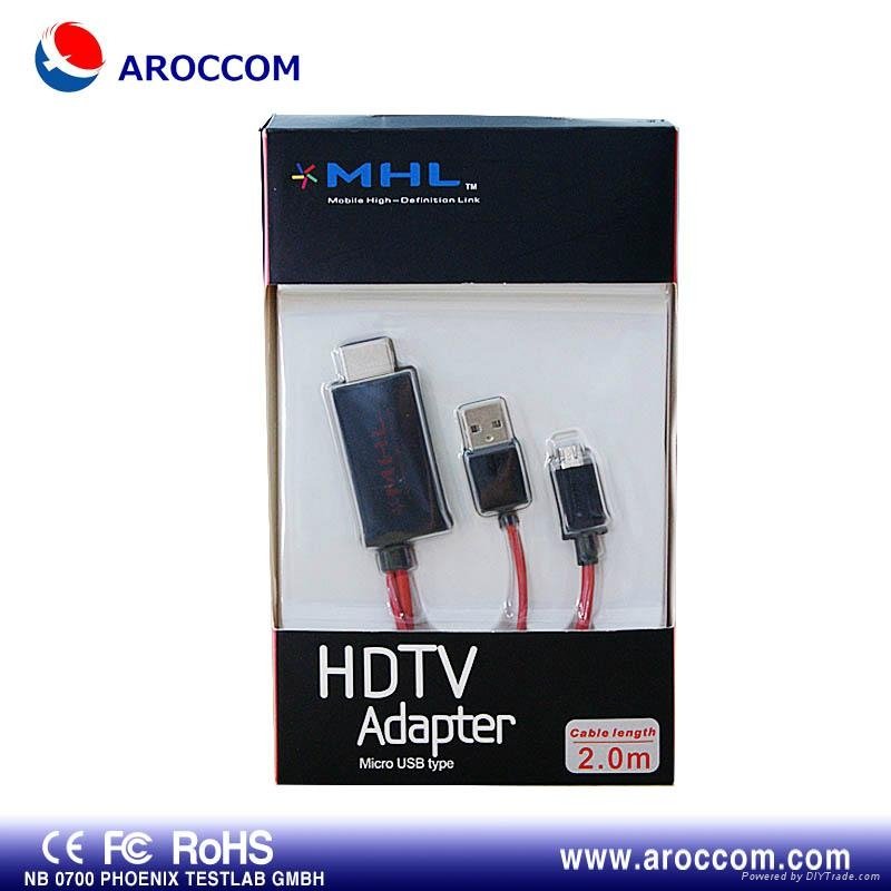 Shenzhen MHL cable for Samsung galaxy s3 tv out cable  3