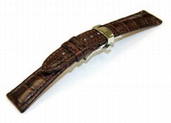 Genuine alligator watch strap