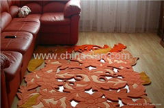 Hand Tufted Flower Carpet & Rugs carved  hollow out