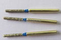 Dental diamond burs of gold color  3